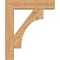 Ekena Millwork Westlake Block Smooth Bracket w/ Offset Brace, Western Red Cedar, 5 1/2"W x 20"D x 24"H BKT0604X20X24WTL05SWR - alternate 3